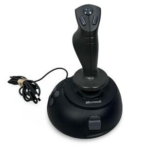 Microsoft SideWinder Joystick USB Flight Stick Controller Gray Black X08-59073